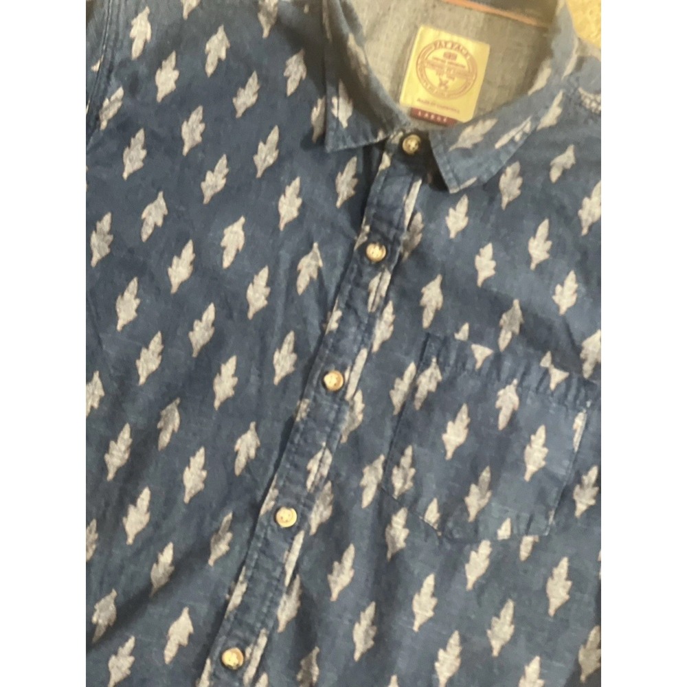 Fat Face Shirt Mens L Blue Check Short Sleeve Regular Fit 100 % Cotton Casual